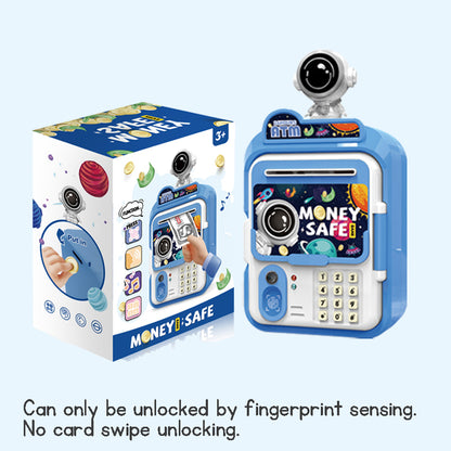 ATM Bank Savings Box Fingerprint Money Savings Box Coin Machine Children's Multi functional Safe Box
