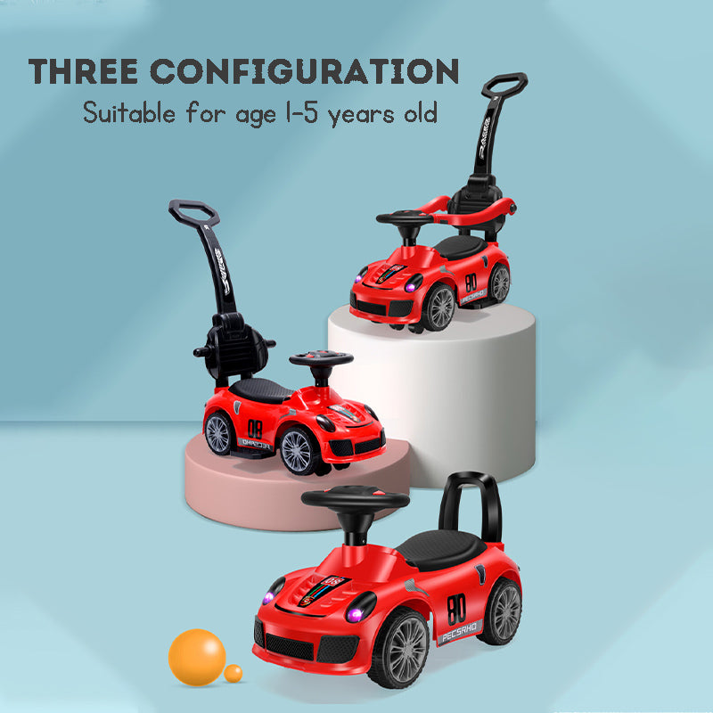 SG Local Delivery Toddler Ride On Pusher Car With Music Exercises Children's Walking Ability And Exercises Legs