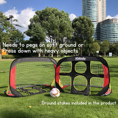 Kid's outdoor toy no-installation dual-use  football net  football goal post boys soccer net