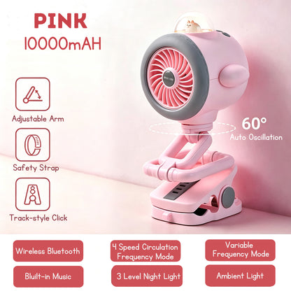 Baby Stroller Fan Portable Clip Fan Office Table Fan USB clip fan MIni Office Table Fan