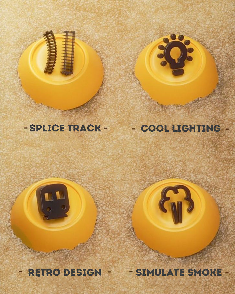 Electric Train Track Steam Spray Simulated Classical Railway Train Set Sound Light Train Toy