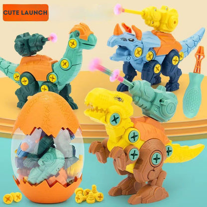 Kid's dinosaur assembly toy DIY hand screwing Puzzle Disassembly Toy Dinosaur model simulation toys