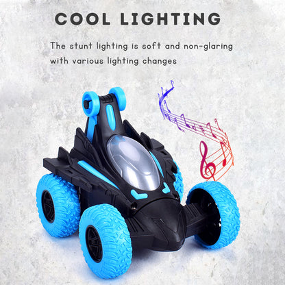 360 Degree Automatic Rotating Racing Stunt Car with Dynamic Sound Effects, Cool Lights, and a Boy's Toy