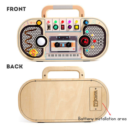 Early Education Wooden LED Switch Light Toy for Children - Enhances Color Recognition and Cognitive Skills