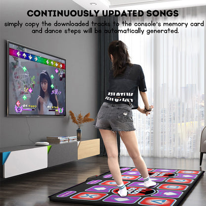 Dancing Mat Wireless Dance Mat Game Indoor Dancing Pad Double Dancing Mat Multi-Function for PC TV