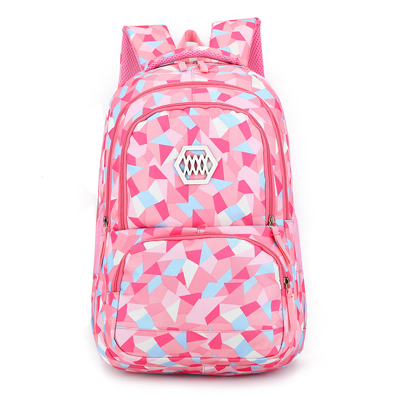 Pink Multi-functional Rolling Backpack with Large Capacity, Easy Detachment, a Must-have for Students and Travelers