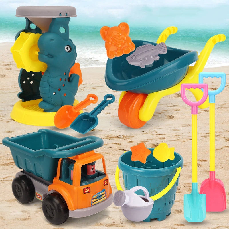 Beach Toys, Sand Toys for Kids Snow Toys 15 or 6 Piece Sand Toys Set for Kids with Animals Molds Beach Shovel Rake