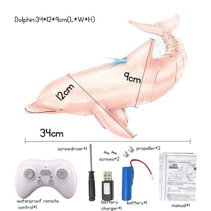 Kid's remote control shark Toy electric toy  rc toy water toy cool lights and water spray gift for boys