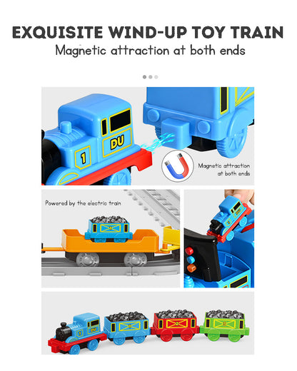 Train Toy Train Model Electric Train Set Simulated Train Track Sliding Car Track