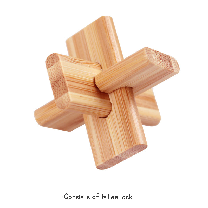 Stress Relief Toys 3D Brain Teaser LuBan Lock Puzzle Toy Building Blocks Learning Toys Unlocking Game Toy  For Kids Adults Gifts