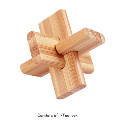 Stress Relief Toys 3D Brain Teaser LuBan Lock Puzzle Toy Building Blocks Learning Toys Unlocking Game Toy  For Kids Adults Gifts