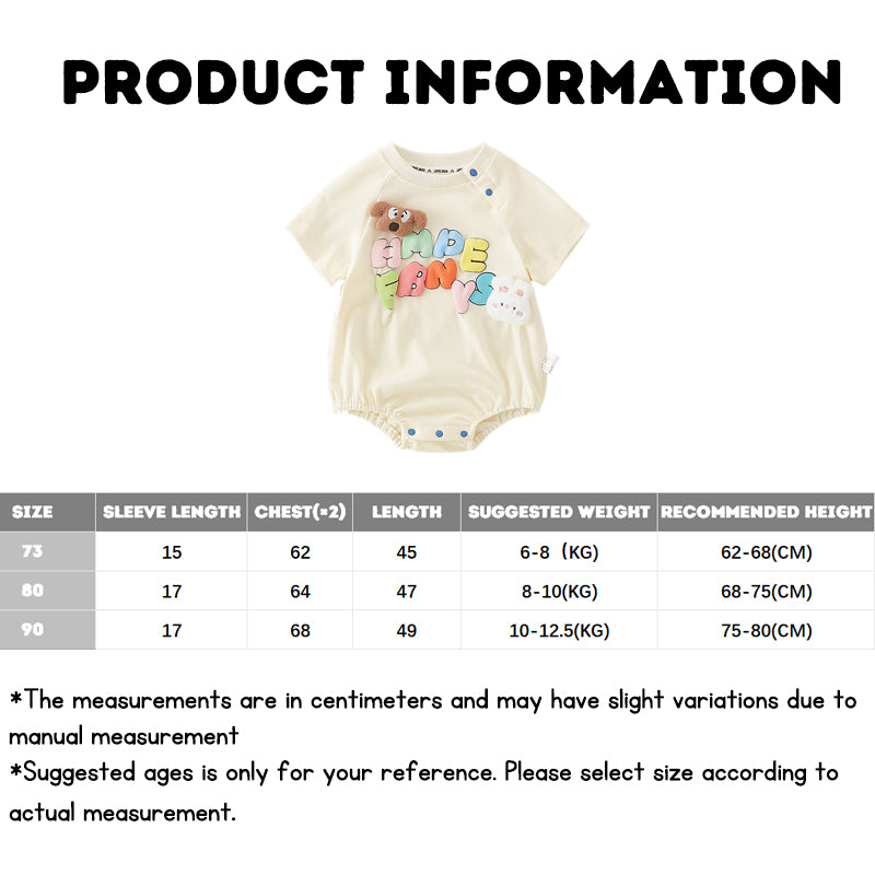 Baby Summer Romper baby Onesie Class A Cotton bodysuit baby suit