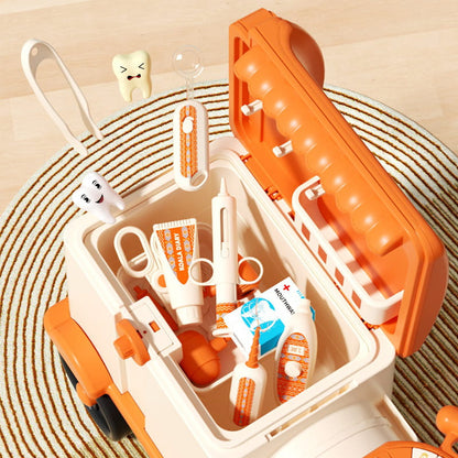 Kids ride on train toy colorful multifunctional storage train simulation kitchen with music
