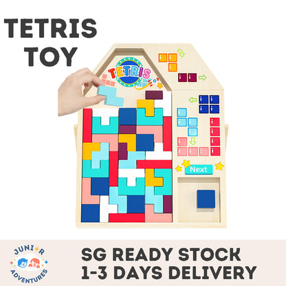 Multifunctional 3D Tetris Block Puzzle Building Blocks Multifunctional Jigsaw Board Educational Toy