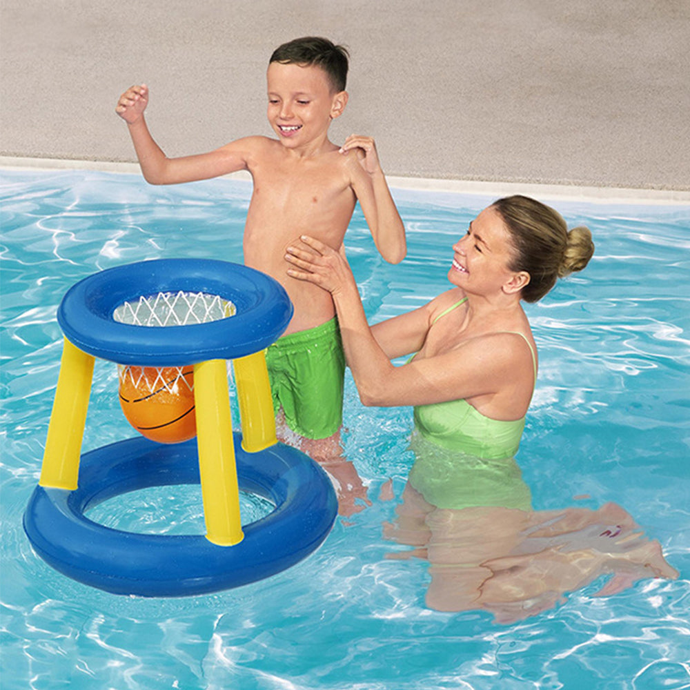 Kid's Water Basketball Hoop Parent-Child Interactive Non-toxic PVC Water Sports Inflatable Basketball Boys Girls