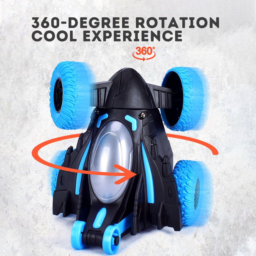 360 Degree Automatic Rotating Racing Stunt Car with Dynamic Sound Effects, Cool Lights, and a Boy's Toy