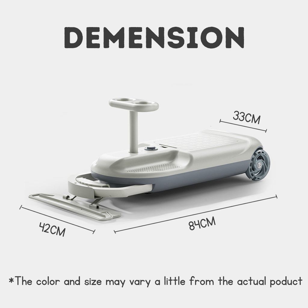Children's Electric Twist Car Anti-Rollover Baby Kart Multi-function Mopping Car Kids Electric ride on With Safety Mark Charger