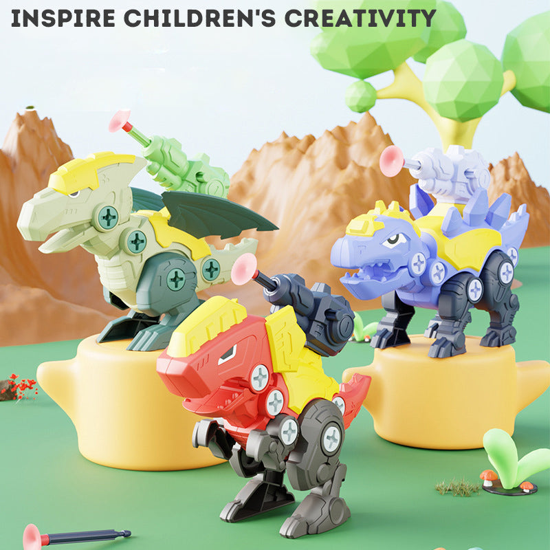 Kid's dinosaur assembly toy DIY hand screwing Puzzle Disassembly Toy Dinosaur model simulation toys