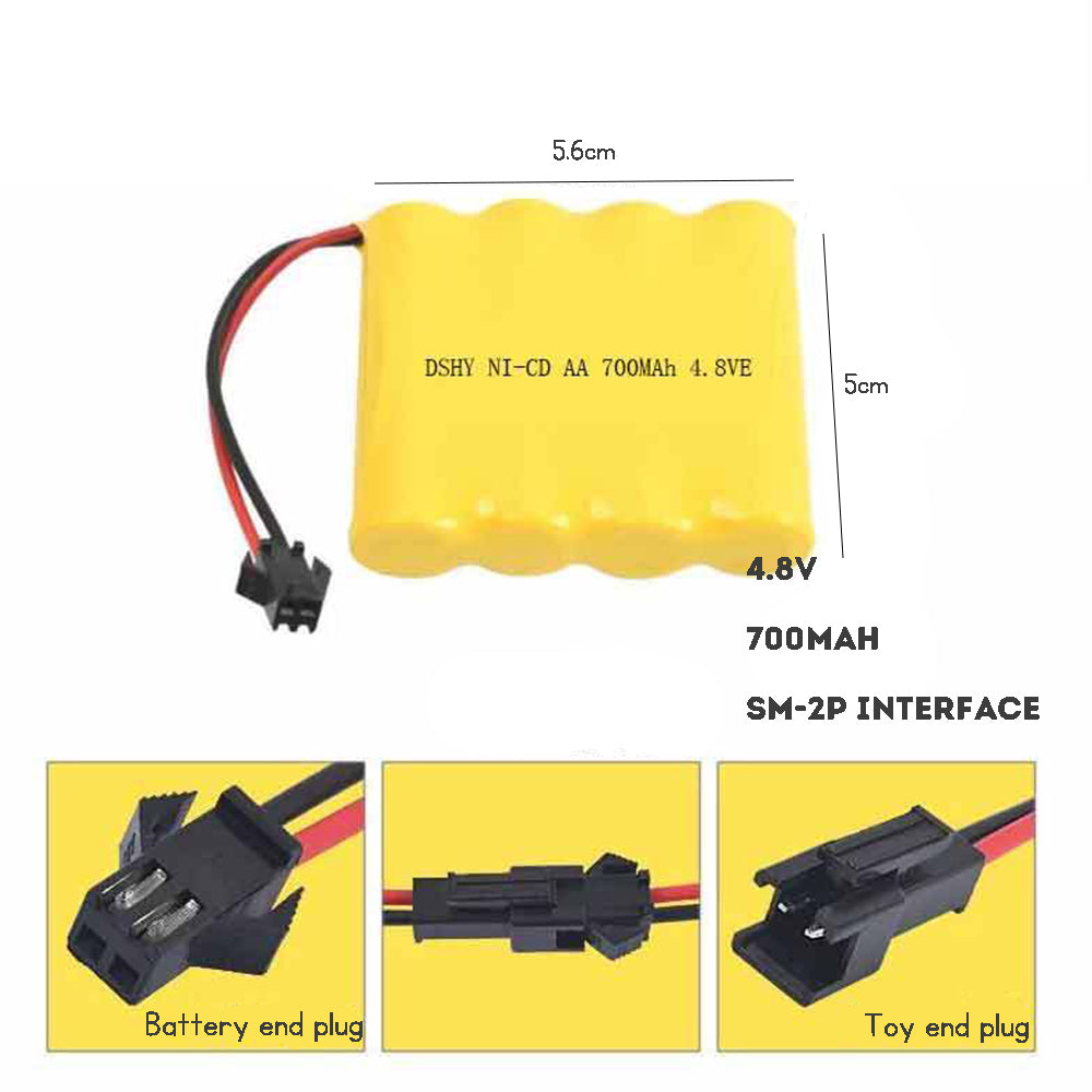 Batteries with connectors, each consisting of 1 AA battery,14500