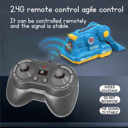 2.4G Remote Control Bumper Cars RC Battle Car Toy Stunt Battle Cars with Light & Music Parent-Child Game Toy