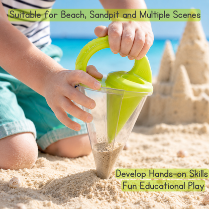 Kids Beach Sand Toy Set – 15/6-Piece Animal Molds, Shovel & Rake | Outdoor Play Snow & Sand Toys for Boys & Girls