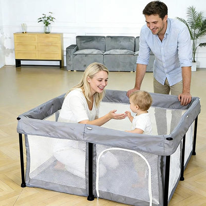 Baby Foldable No Assembly Playpen Travel Portable Fence Safe Play Yard Home Playground