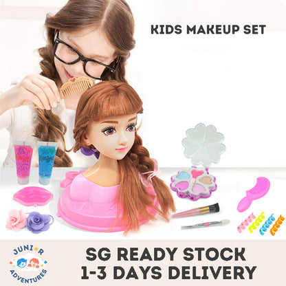 Makeup Toys for Girls Kids Makeup Set Kids Doll Styling Head Children Make up Set