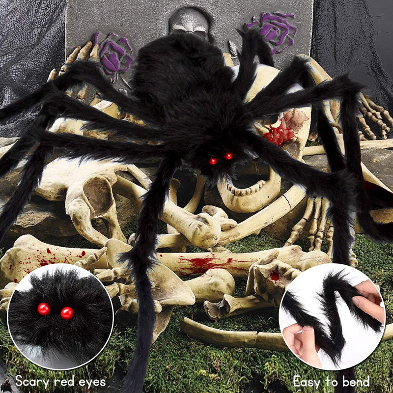 Halloween Decoration 5M Halloween Spider We+/- 1.5M Giant Spider cobweb Outdoor Indoor Home Party Decoration