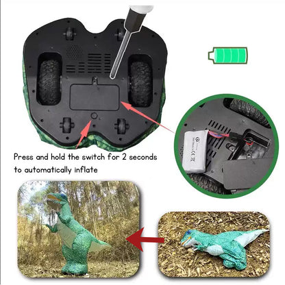 Remote Control Inflatable T-Rex Dinosaur Toy for Kids, Realistic Electric Walking Dinosaur Toy, Birthday Gift
