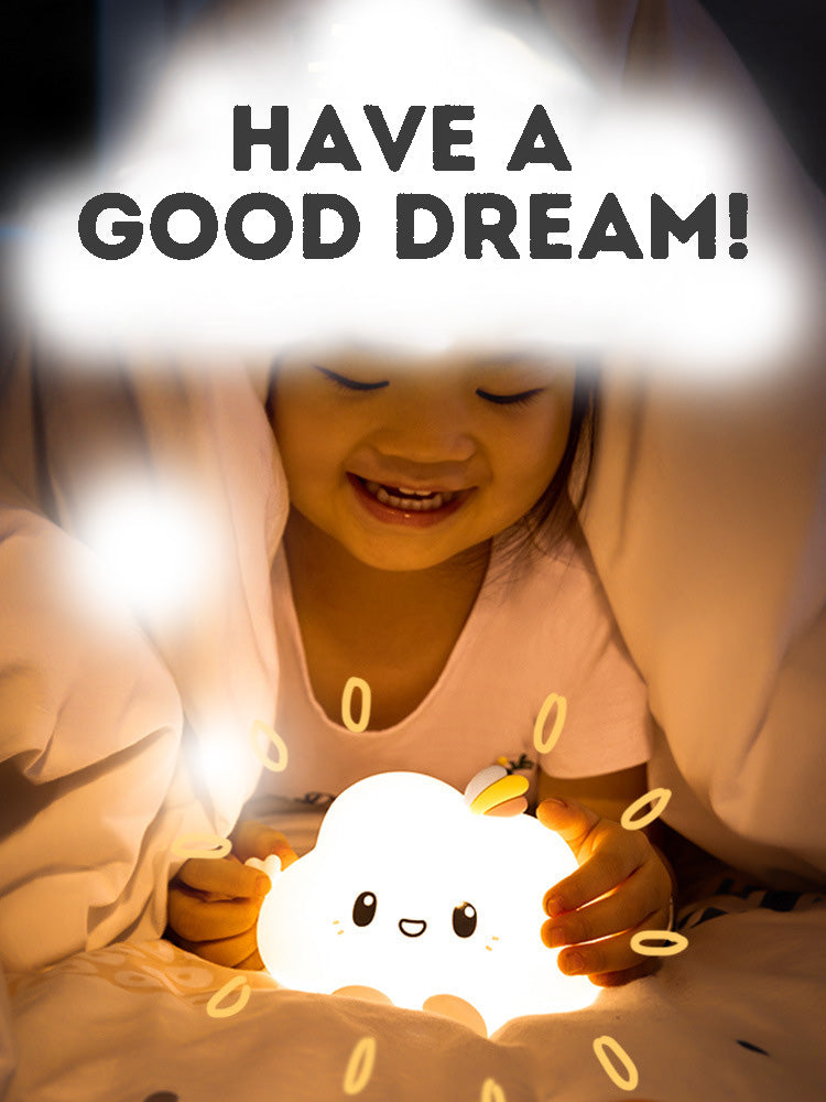 LED Silicone Night Light with Timer and Remote Control for Children's Bedroom Lamp