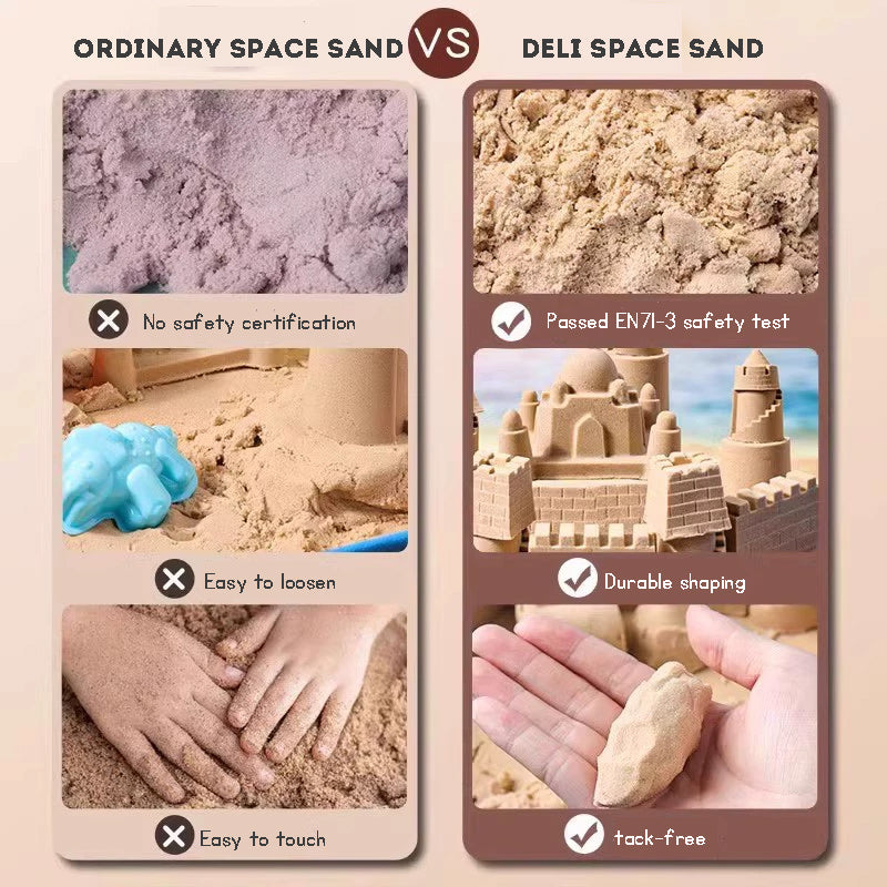 Children's Space Sand Toy Set Toy Kinetic Play Space Magic Sand for Kids