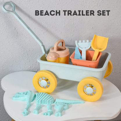 Sand Toys Beach Toys for Kids 20PCS Sand Toys Set Beach Trailer Toys Sand Dump Truck Beach Shovel and Rake