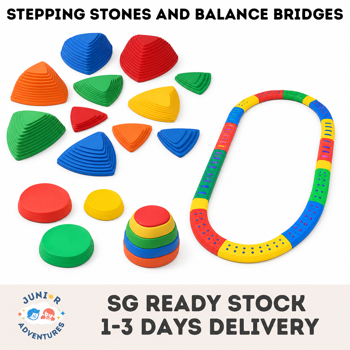 Sensory Toys for Kids Stepping Stones for Kids Balance Beam Sports Toy Coordination Training equipment