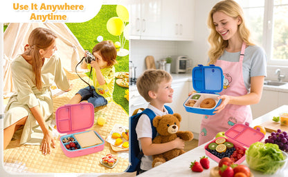 Kids Detachable Lunch  Box Lightweight Bento Box Picnic Box