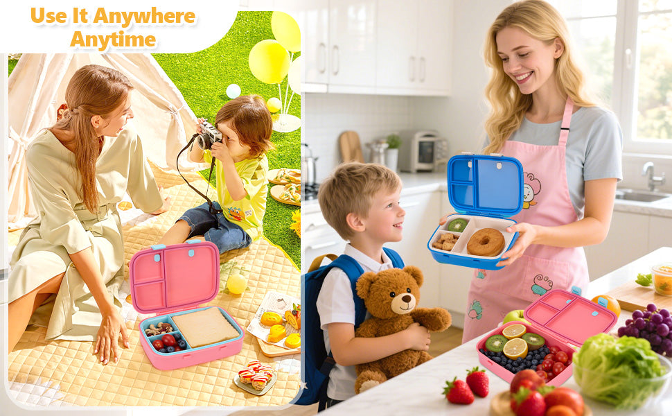 Kids Detachable Lunch  Box Lightweight Bento Box Picnic Box