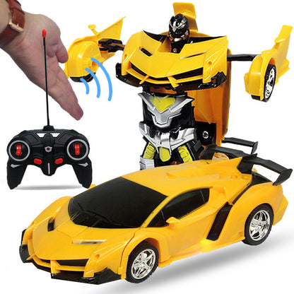 Cool Transformers remote control car with proximity sensor opening and closing is a great gift for children.