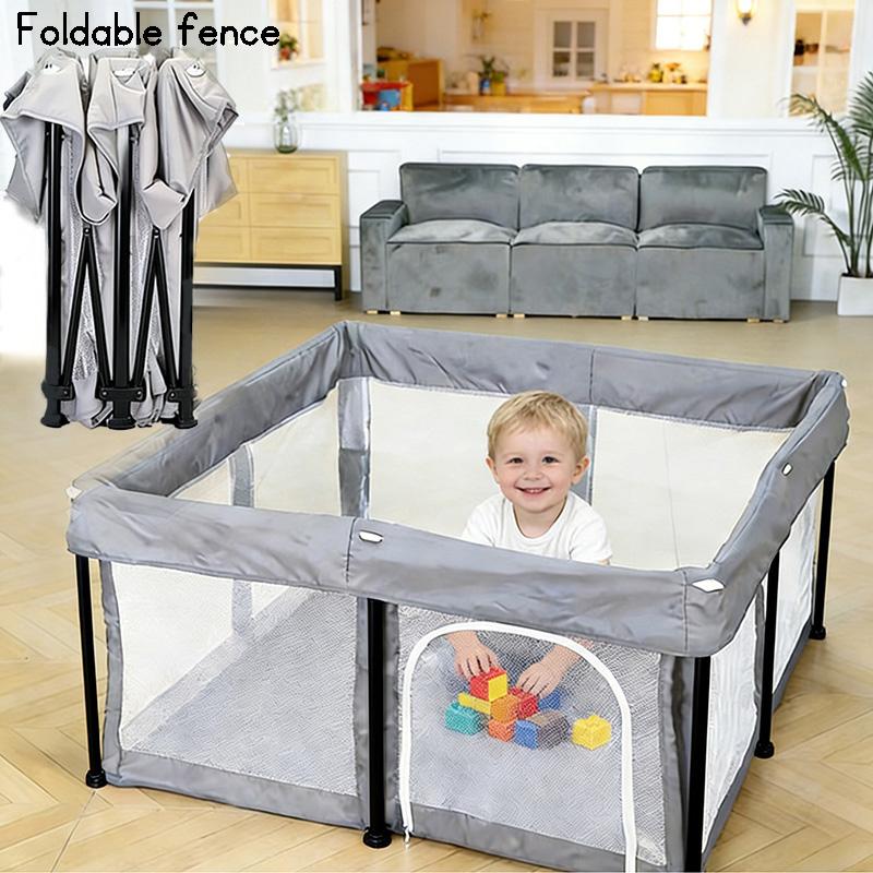 Baby Foldable No Assembly Playpen Travel Portable Fence Safe Play Yard Home Playground