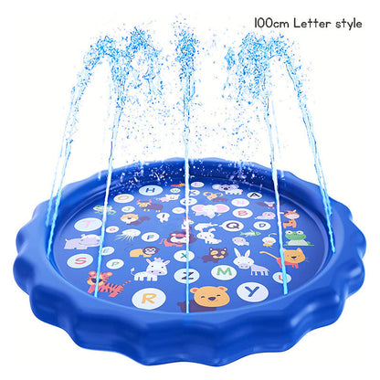 Kid's outdoor splash pad sprinkler pad spray mat summer grass water toy