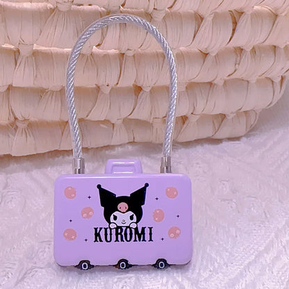 Cute Combination Lock Portable Cable Lock Luggage Combination Lock Cartoon Password Lock Mini Luggage Lock for Travel Bags Backpack Suitcase