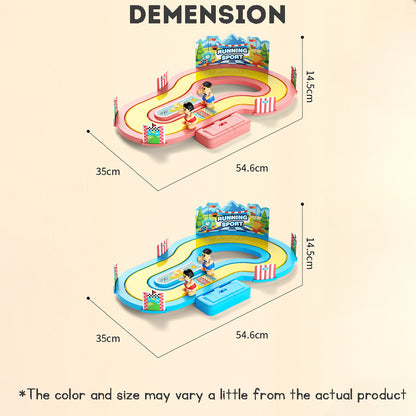 Wireless Somatosensory Competition Treadmill Toys Electric Double Toys Racing Track Toy Running Battle Game Toy
