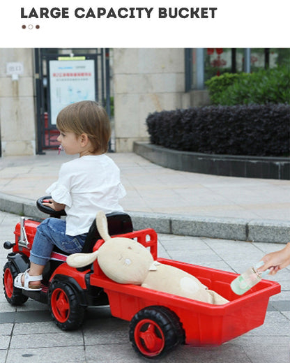 Kids Electric Car Tractor Ride On Car Toy Car With A Bucket Rideable Car