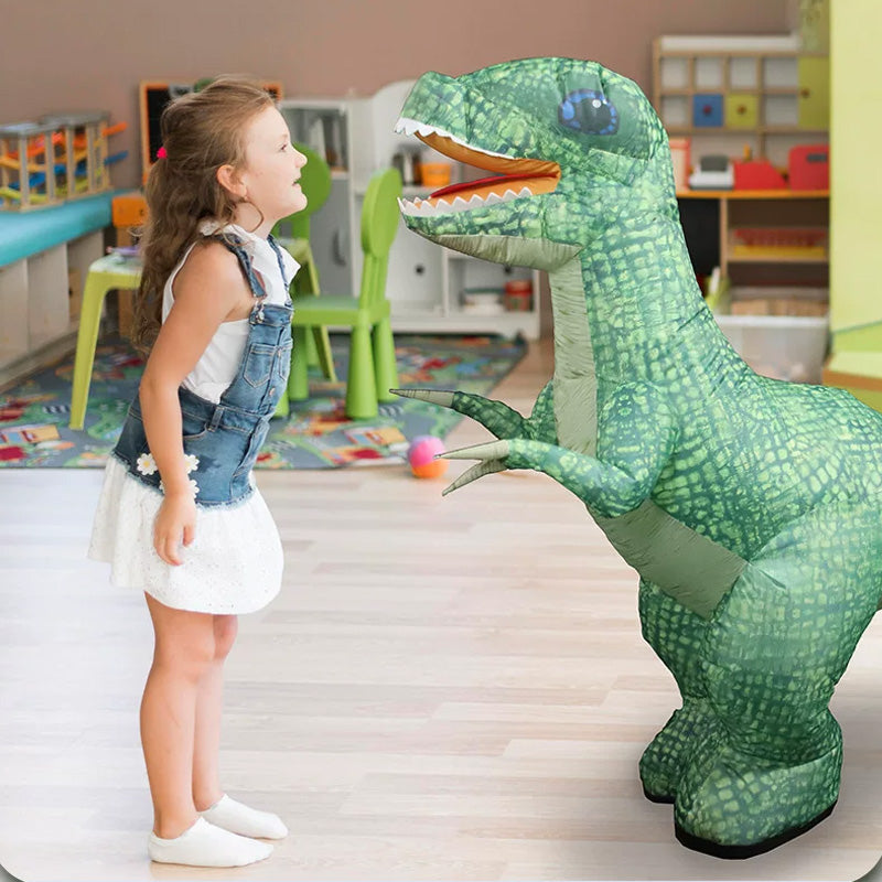Remote Control Inflatable T-Rex Dinosaur Toy for Kids, Realistic Electric Walking Dinosaur Toy, Birthday Gift