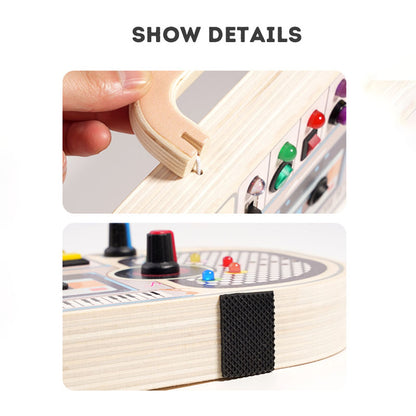 Early Education Wooden LED Switch Light Toy for Children - Enhances Color Recognition and Cognitive Skills