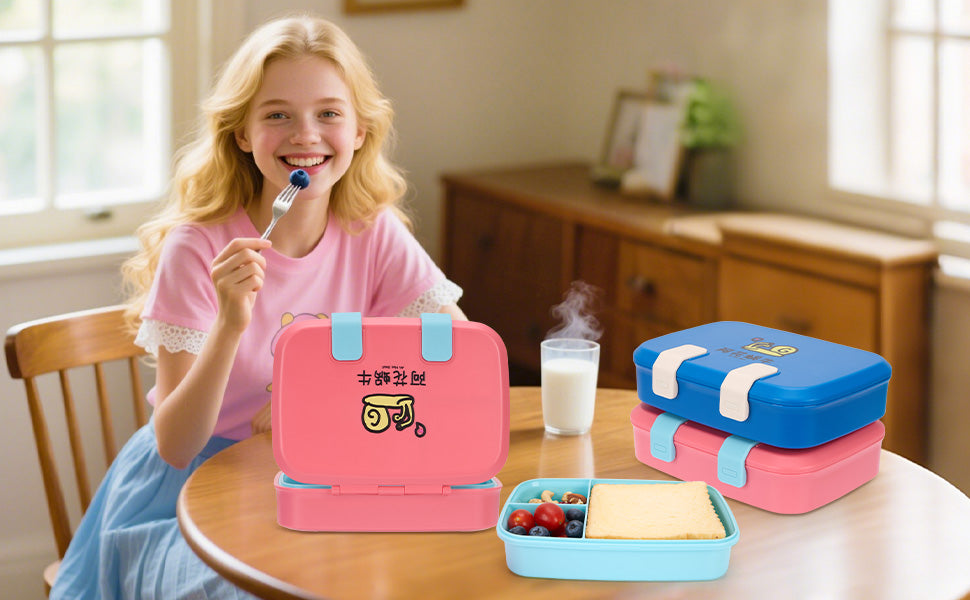 Kids Detachable Lunch  Box Lightweight Bento Box Picnic Box