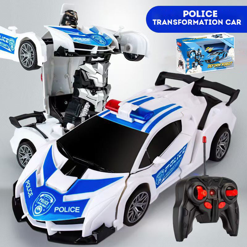 Cool Transformation remote control car with opening and closing is a great gift for children.