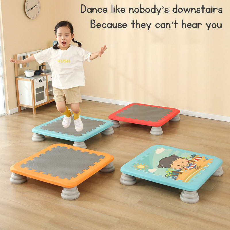 Kid's Jumping Trampoline Vestibular Sensory Training Equipment Kindergarten Trampoline Kids Indoor Household Exercise Toys