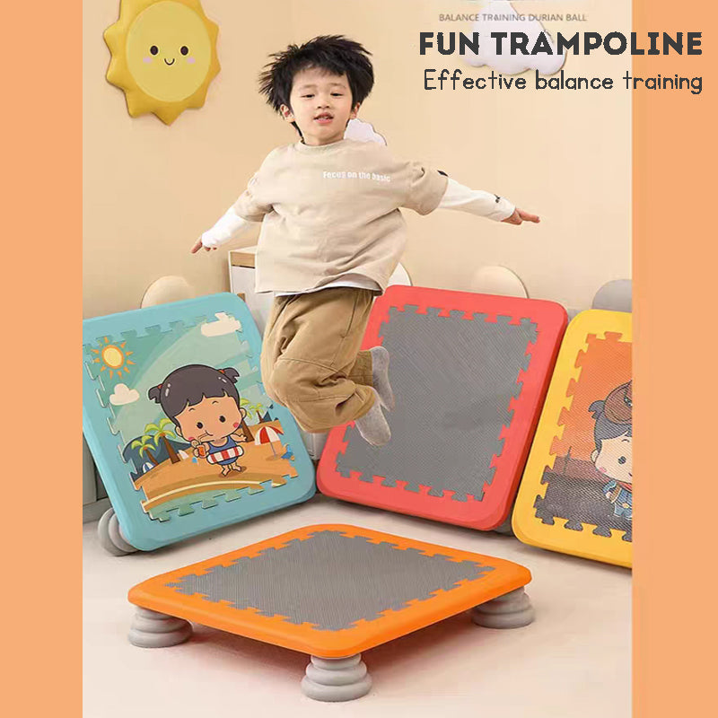 Kid's Jumping Trampoline Vestibular Sensory Training Equipment Kindergarten Trampoline Kids Indoor Household Exercise Toys