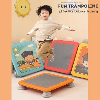 Kid's Jumping Trampoline Vestibular Sensory Training Equipment Kindergarten Trampoline Kids Indoor Household Exercise Toys
