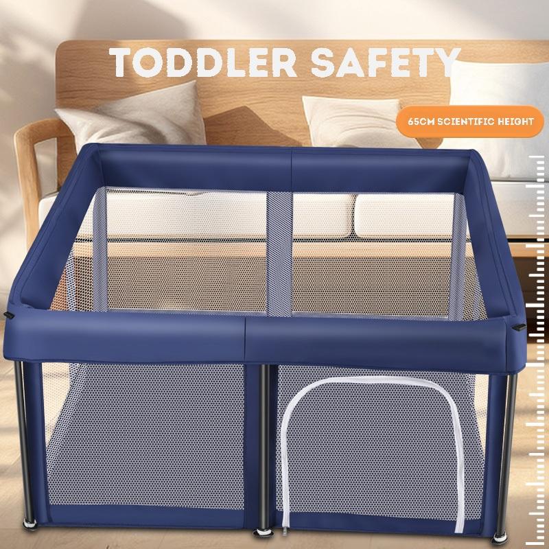 Baby Foldable No Assembly Playpen Travel Portable Fence Safe Play Yard Home Playground