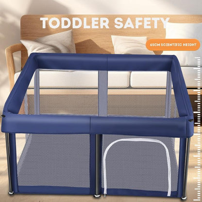 Baby Foldable No Assembly Playpen Travel Portable Fence Safe Play Yard Home Playground